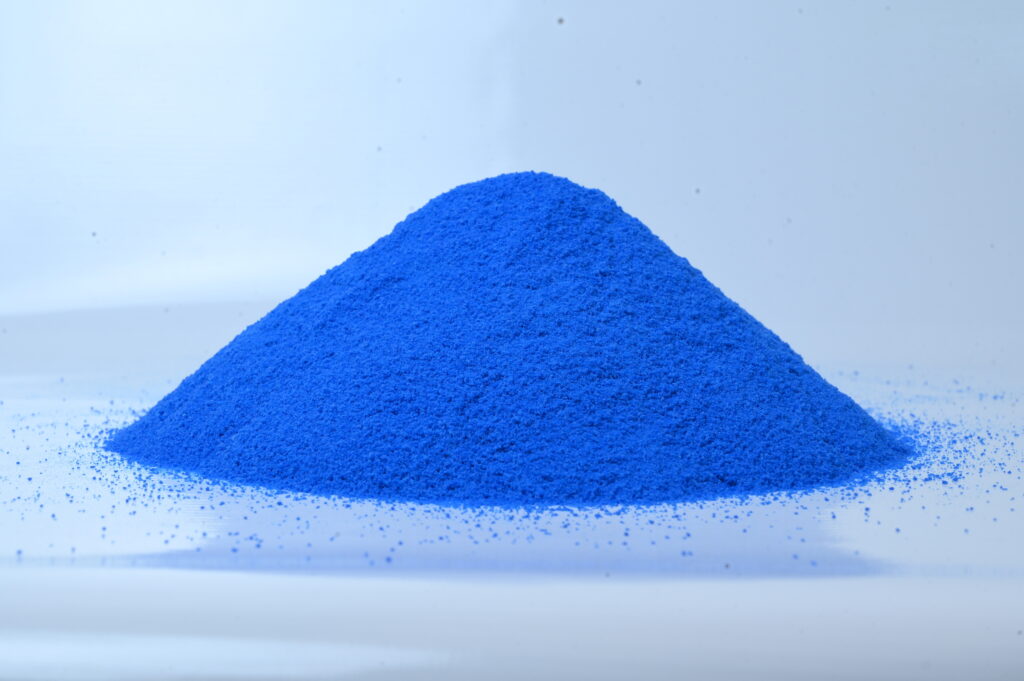 blue night glow effect rotomoulding powder